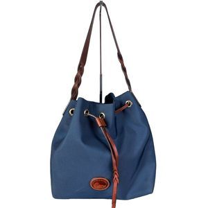 Dooney & Bourke Drawstring Nylon Blue Bag